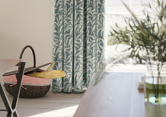 Trailing Vines, Victorian Blue - Made to Measure Curtains - Image 5